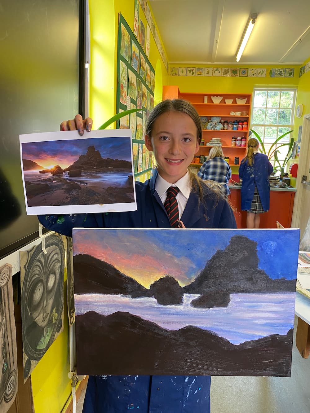 Sussex artist inspires Year 8 school pupils to create masterpieces